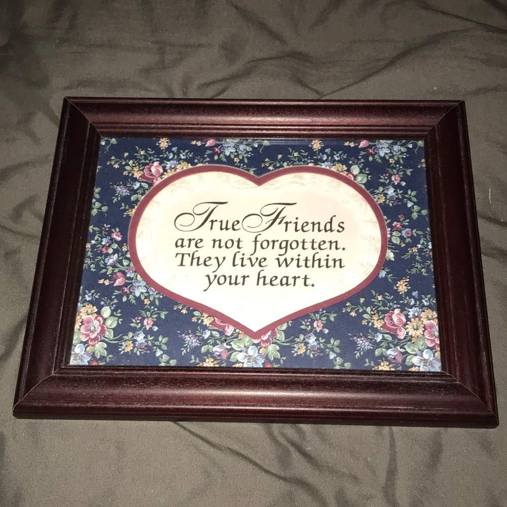 Beautiful Framed Friendship Statement